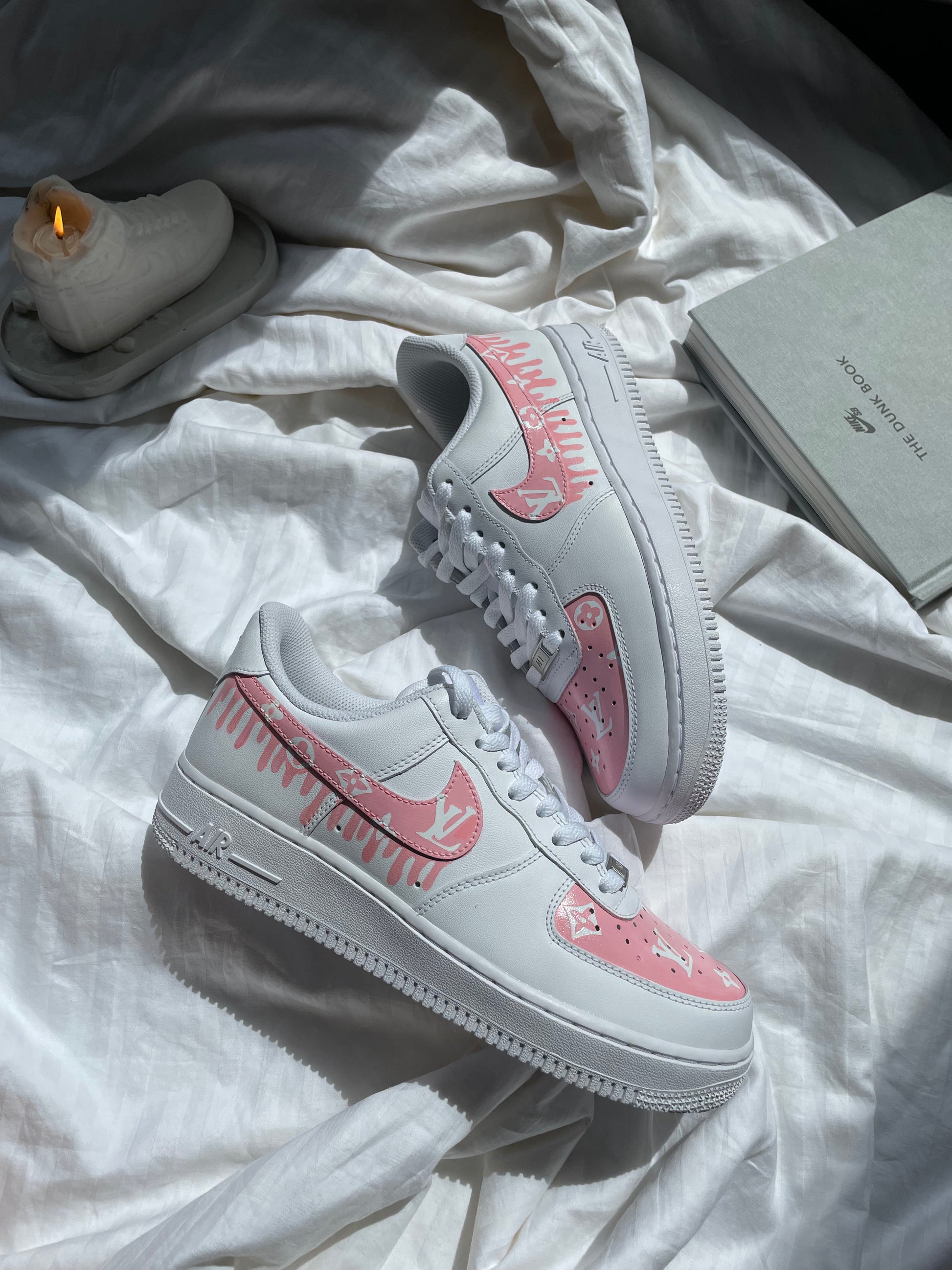 Nike, Shoes, Brand New Nike Air Force Lv Customs Pink
